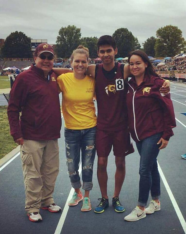 Natalie at track meet