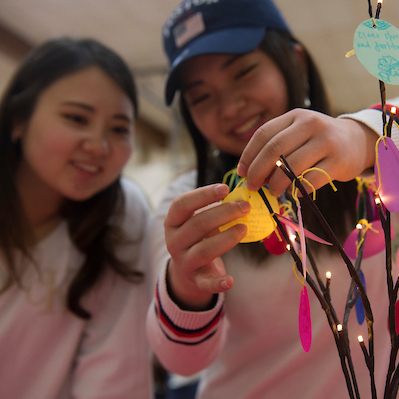 celebrating Chinese New Year on campus