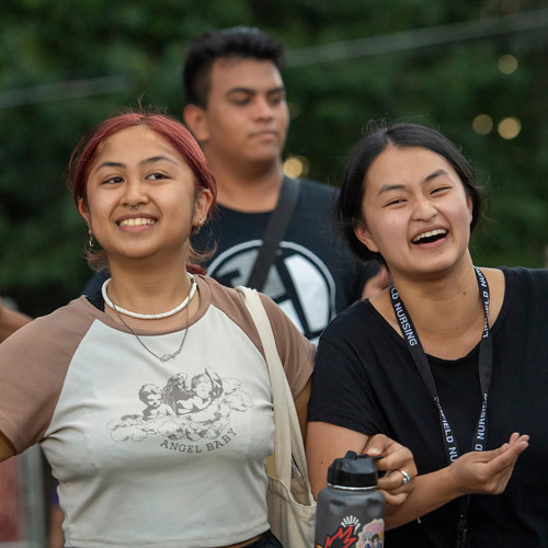 two female students at Cat Camp 2022