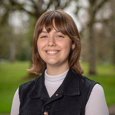 Female student portrait, smiling.